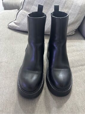 Madden Girl Black Slip-On Chelsea Ankle Boots
